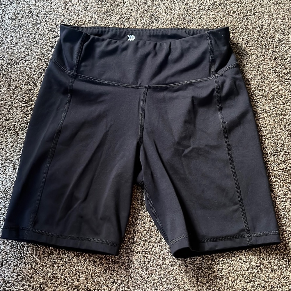 Black Athletic Bike Shorts
